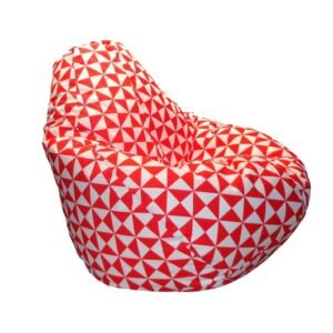 Crveni trouglovi lazy bag od šoteksa, 999937