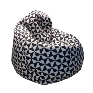 Crni trouglovi lazy bag od šoteksa, 999935