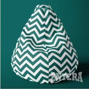 Zelene cik-cak linije lazy bag od šoteksa, 999912