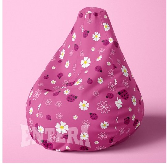 Bubamare i cveće roze lazy bag od šoteksa, 999913