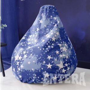 Plavi lazy bag sa zvezdicama od šoteksa, 999917