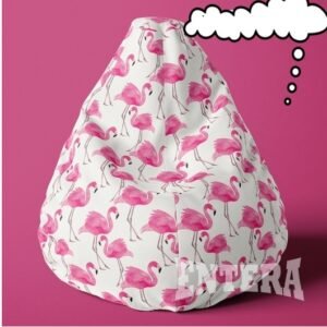 Roze flamingosi lazy bag od šoteksa, 999925