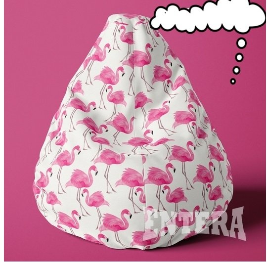 Roze flamingosi lazy bag od šoteksa, 999925