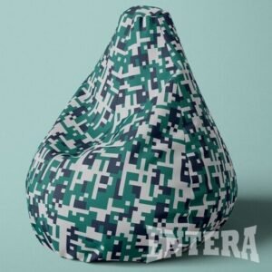 Tetris zeleno-beli lazy bag od šoteksa, 999979