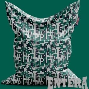 Hit tetris zeleno-beli lazy bag jastuk od šoteksa, 999997