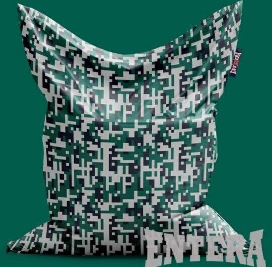 Hit tetris zeleno-beli lazy bag jastuk od šoteksa, 999997
