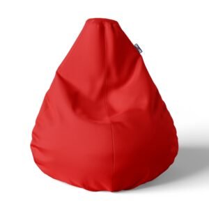 Crveni lazy bag, jednobojni šoteks, 010-201
